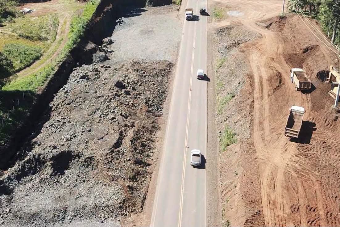 Amanhã dia 25 rodovia 466 na região do turvo novamente será interditada novamente para detonação de rochas