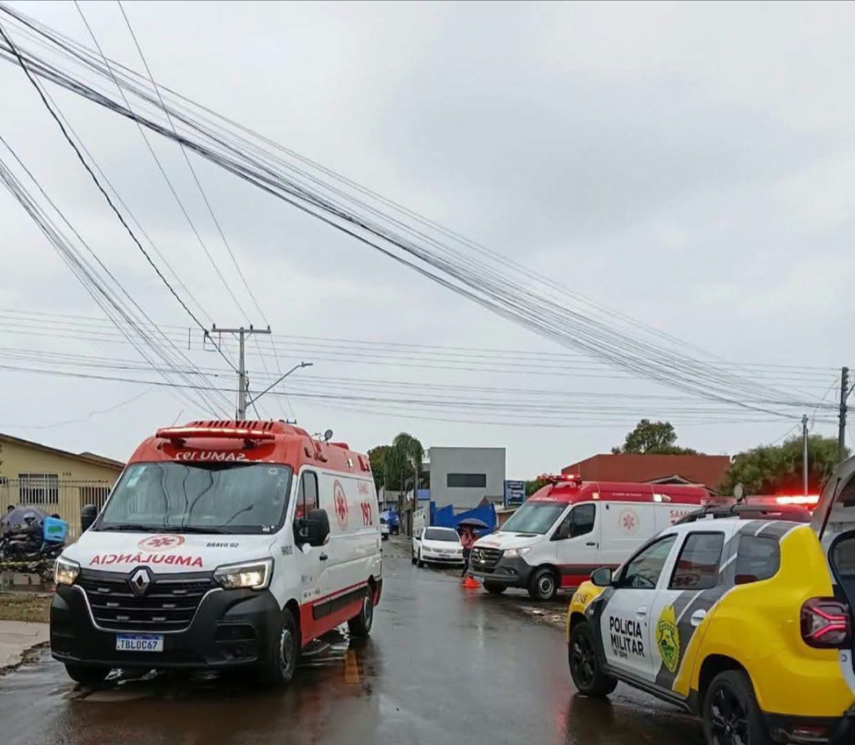 Um Senhor de 77 anos Ficou Gravemente Ferido Apos ser atropelado No Bairro Trianon Em Guarapuava