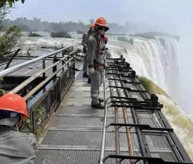 Passarela da garganta do Diabo será desmontada por segurança nas cataratas do Iguaçu