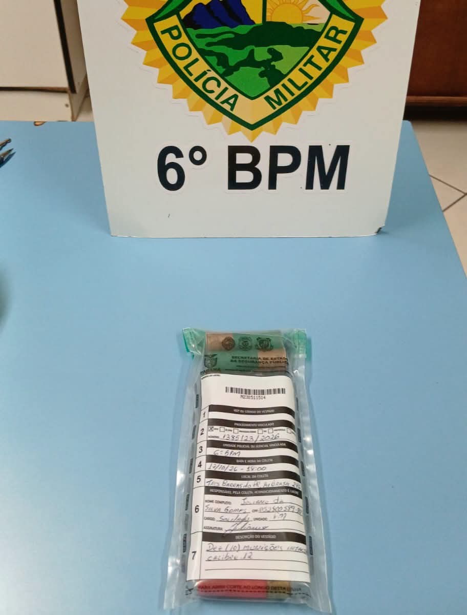 Homem é Preso após Ameaçar clientes com espingarda calibre 12 caso aconteceu sábado dia 17